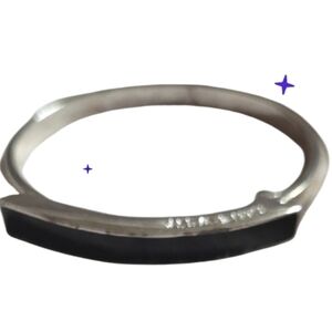 Elegant Silver and Black Women's Bracelet Vtg Nine West